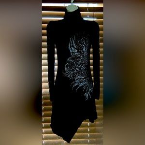 Sequin asymmetrical dress